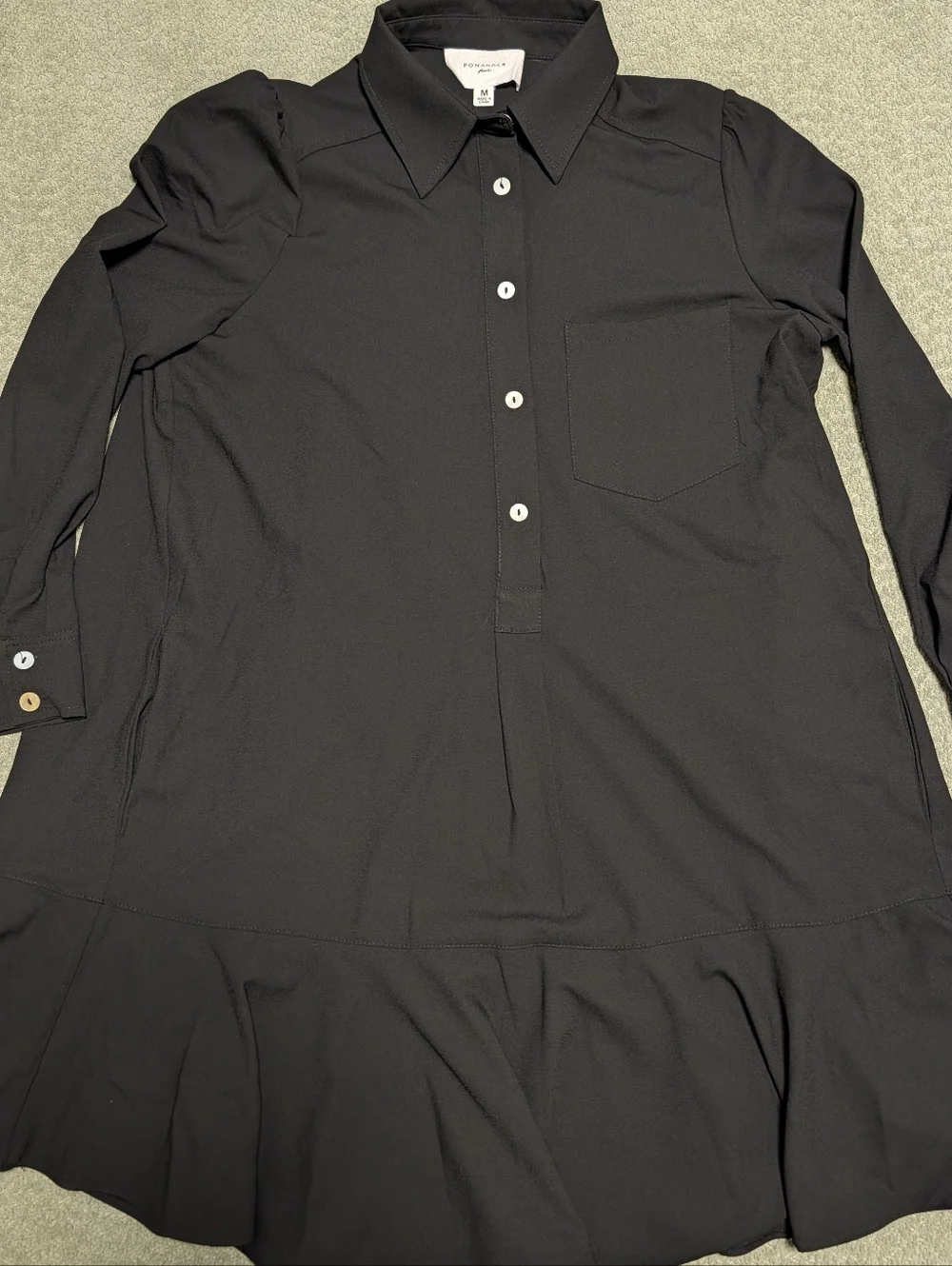 Pomander Place x Tuckernuck Callahan Shirt Dress Black Size M - Picture 12 of 15